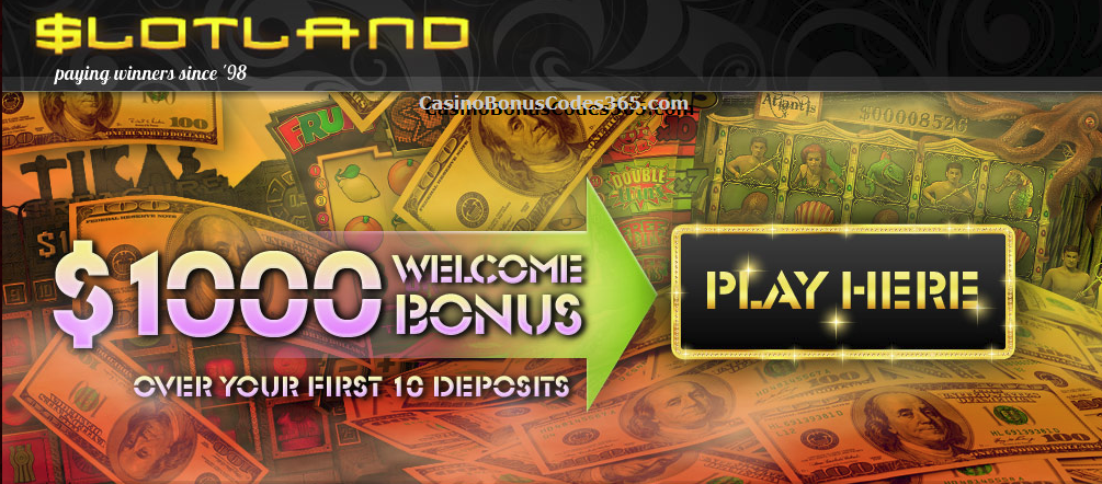 Slotland Mobile Casino Bonus Codes
